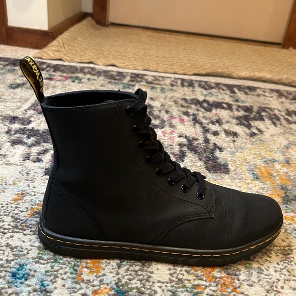 Dr. Martens Tobias Greasy Lamper Black Leather Boots Mens Size 10 Womens Size 11 - Picture 8 of 16